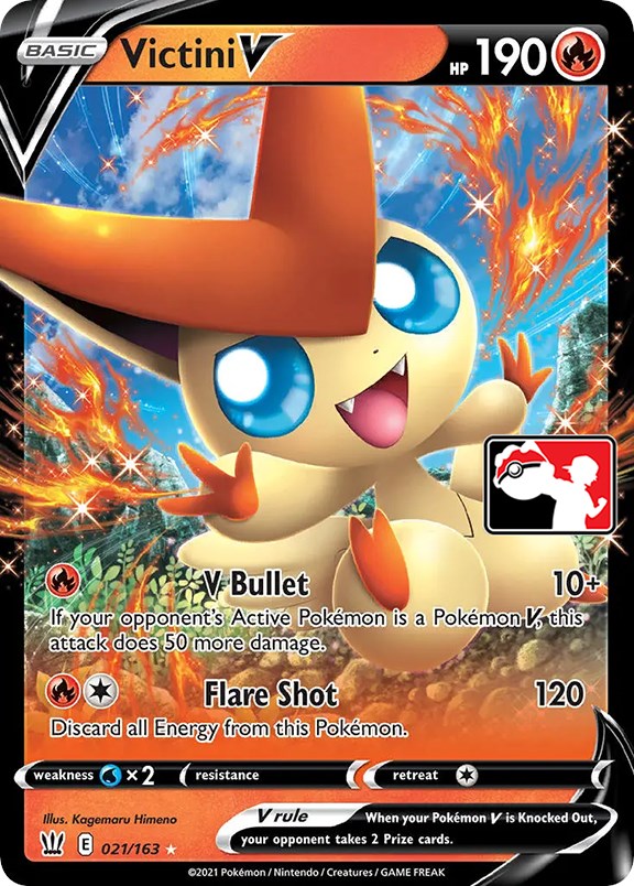 Victini V (021/163) [Prize Pack Series One] | Galactic Gamez