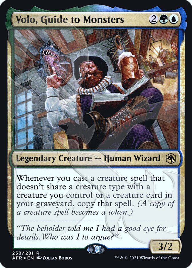 Volo, Guide to Monsters (Ampersand Promo) [Dungeons & Dragons: Adventures in the Forgotten Realms Promos] | Galactic Gamez