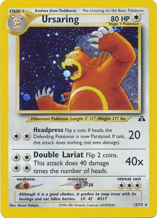 Ursaring (15/75) [Neo Discovery Unlimited] | Galactic Gamez