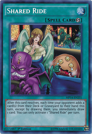 Shared Ride [MP14-EN231] Secret Rare | Galactic Gamez