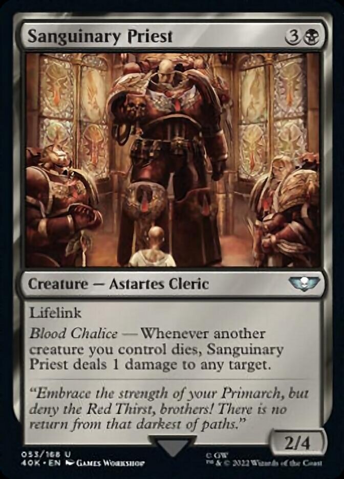 Sanguinary Priest (Surge Foil) [Universes Beyond: Warhammer 40,000] | Galactic Gamez