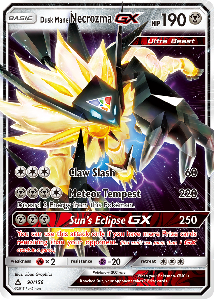 Dusk Mane Necrozma GX (90/156) [Sun & Moon: Ultra Prism] | Galactic Gamez