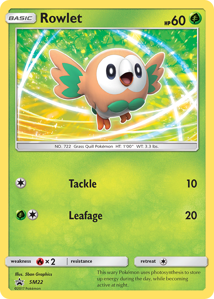 Rowlet (SM22) [Sun & Moon: Black Star Promos] | Galactic Gamez