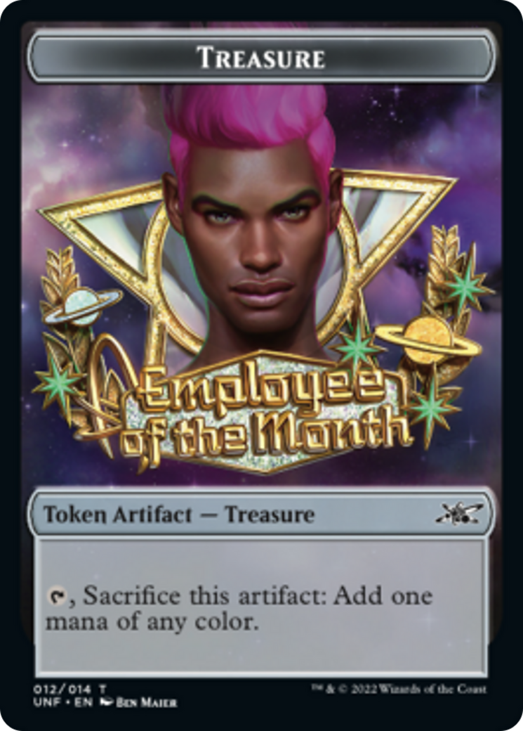 Teddy Bear // Treasure (012) Double-sided Token [Unfinity Tokens] | Galactic Gamez