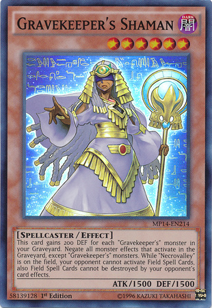 Gravekeeper's Shaman [MP14-EN214] Super Rare | Galactic Gamez