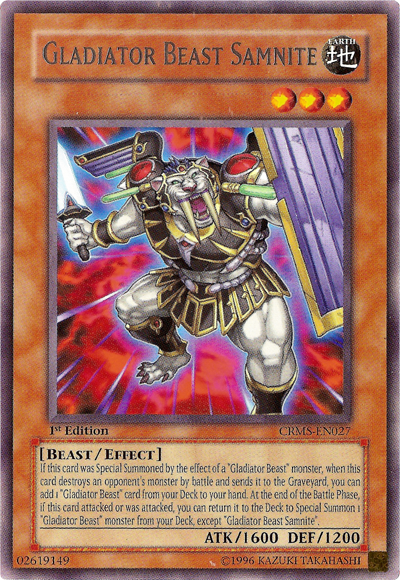 Gladiator Beast Samnite [CRMS-EN027] Rare | Galactic Gamez