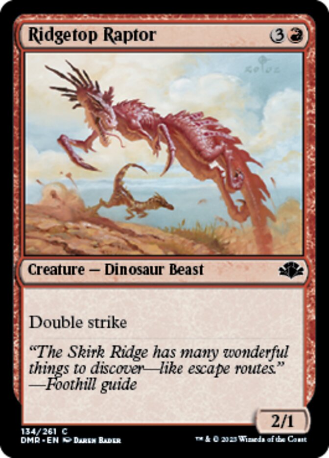 Ridgetop Raptor [Dominaria Remastered] | Galactic Gamez