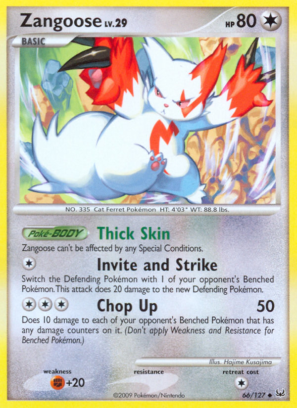 Zangoose (66/127) [Platinum: Base Set] | Galactic Gamez