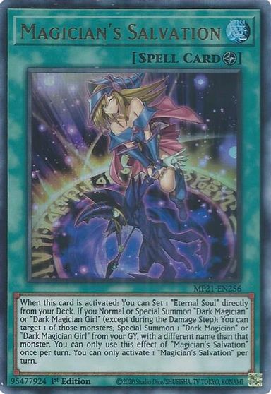 Magician's Salvation [MP21-EN256] Ultra Rare | Galactic Gamez