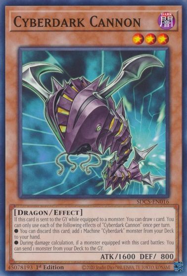 Cyberdark Cannon [SDCS-EN016] Common | Galactic Gamez