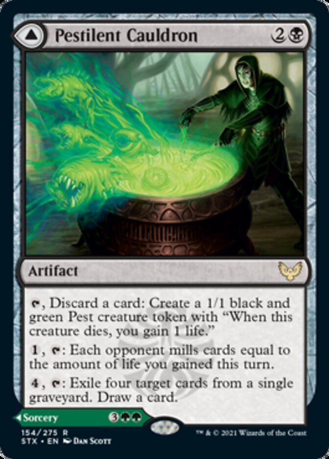 Pestilent Cauldron // Restorative Burst [Strixhaven: School of Mages] | Galactic Gamez