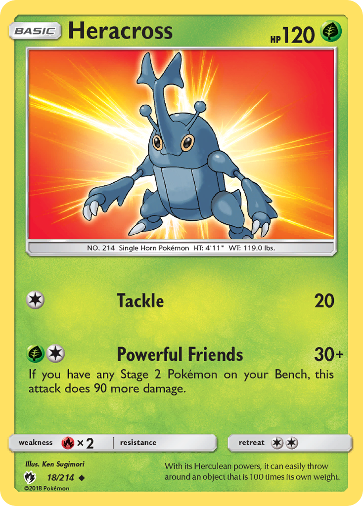 Heracross (18/214) [Sun & Moon: Lost Thunder] | Galactic Gamez