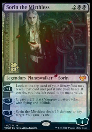 Sorin the Mirthless [Innistrad: Crimson Vow Prerelease Promos] | Galactic Gamez
