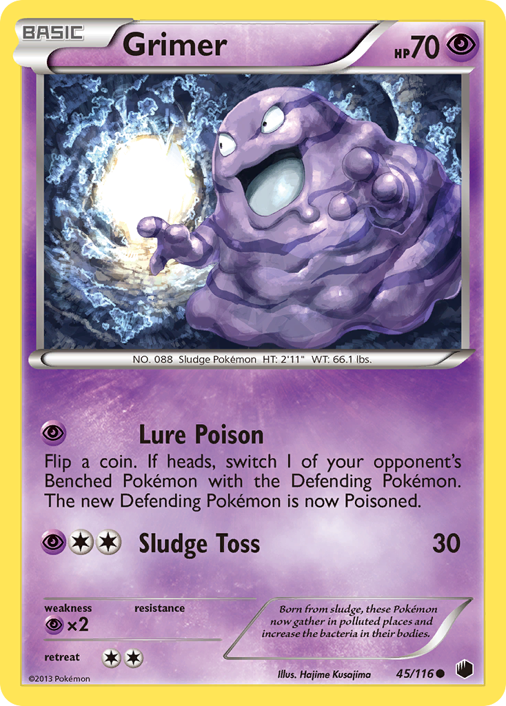 Grimer (45/116) [Black & White: Plasma Freeze] | Galactic Gamez