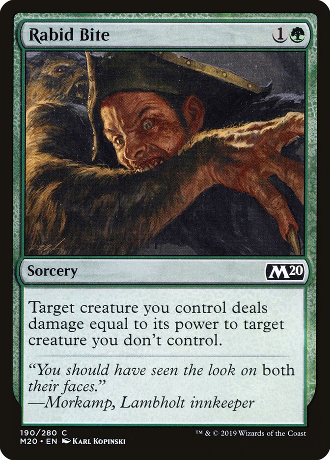 Rabid Bite [Core Set 2020] | Galactic Gamez