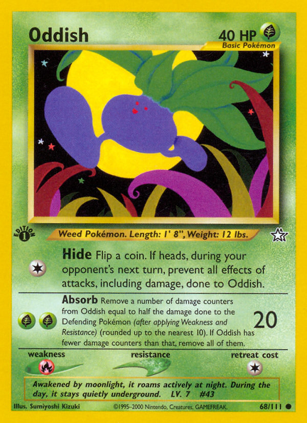 Oddish (68/111) [Neo Genesis 1st Edition] | Galactic Gamez