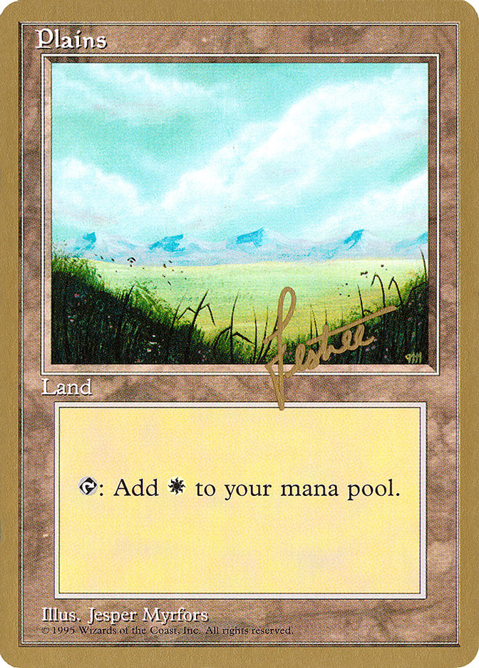 Plains (bl366) (Bertrand Lestree) [Pro Tour Collector Set] | Galactic Gamez