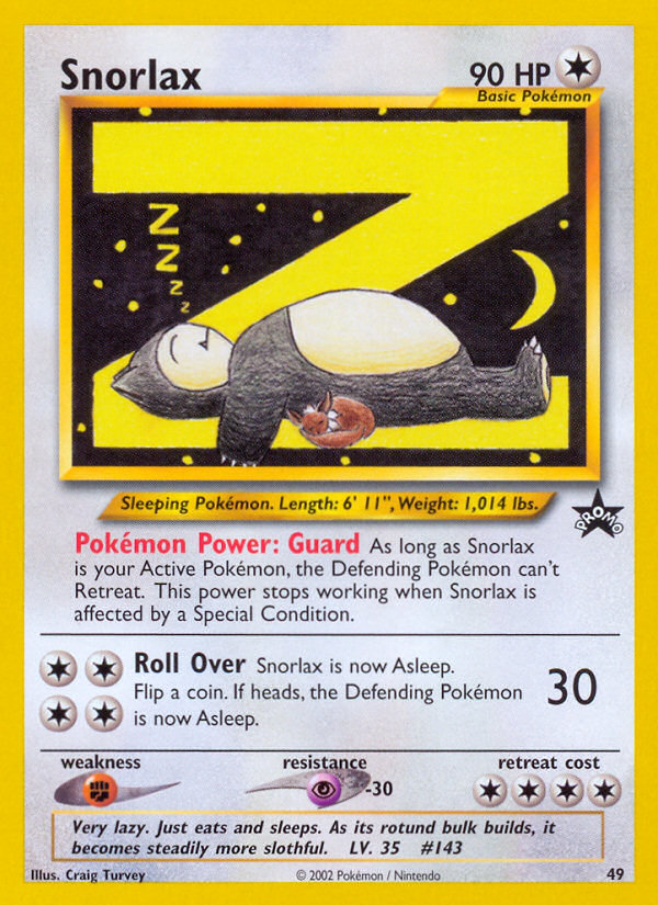 Snorlax (49) [Wizards of the Coast: Black Star Promos] | Galactic Gamez