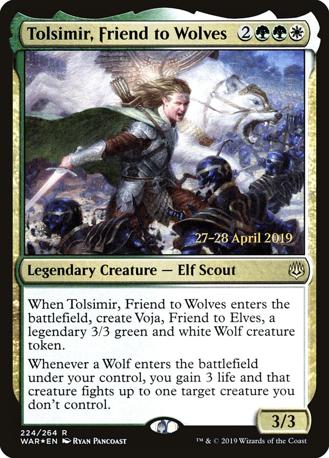 Tolsimir, Friend to Wolves  [War of the Spark Prerelease Promos] | Galactic Gamez