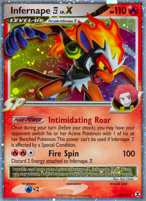 Infernape LV.X (108/111) [Platinum: Rising Rivals] | Galactic Gamez