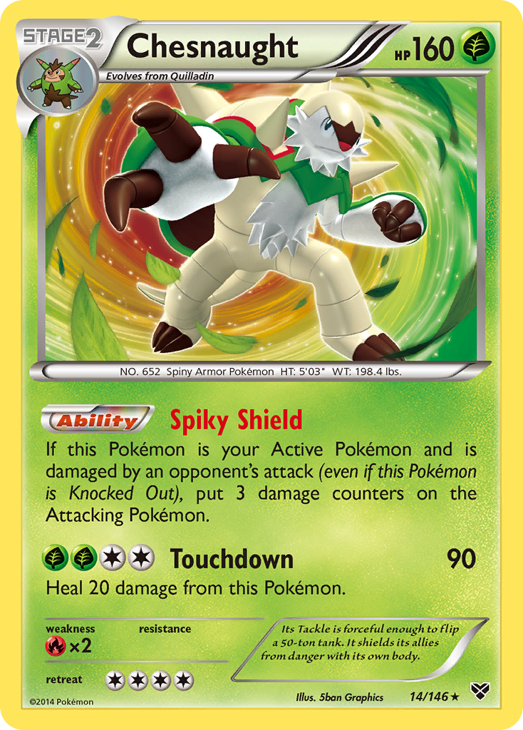 Chesnaught (14/146) [XY: Base Set] | Galactic Gamez