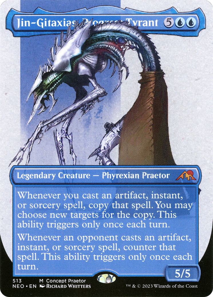 Jin-Gitaxias, Progress Tyrant (Borderless Concept Praetors) [Phyrexia: All Will Be One] | Galactic Gamez