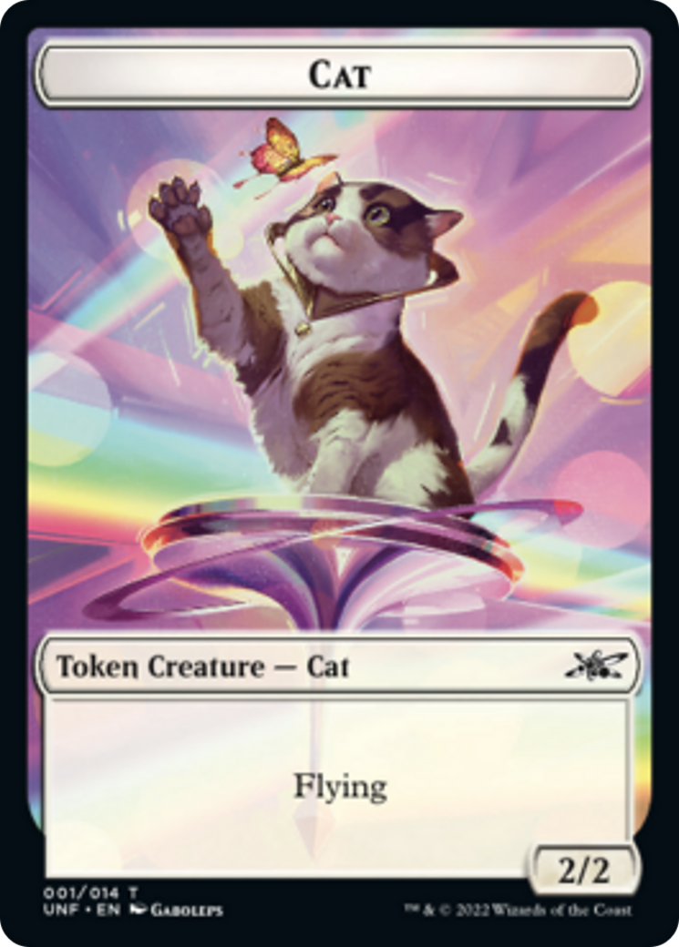Cat // Food (10) Double-sided Token [Unfinity Tokens] | Galactic Gamez