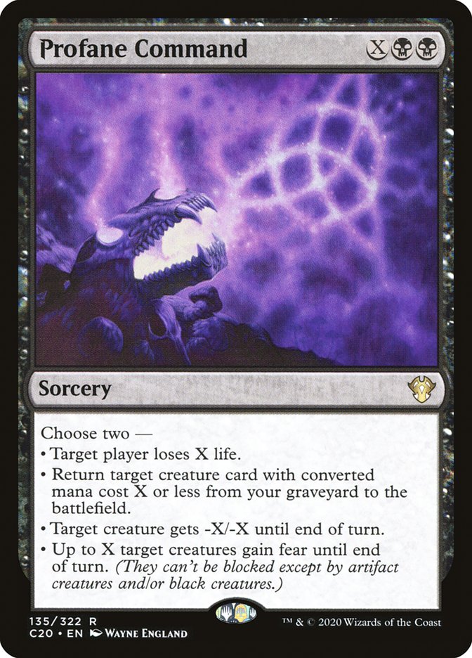 Profane Command [Commander 2020] | Galactic Gamez