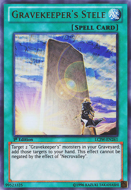 Gravekeeper's Stele [LCJW-EN261] Ultra Rare | Galactic Gamez