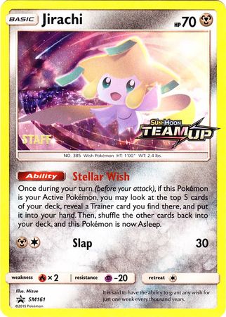 Jirachi (SM161) (Staff) [Sun & Moon: Black Star Promos] | Galactic Gamez