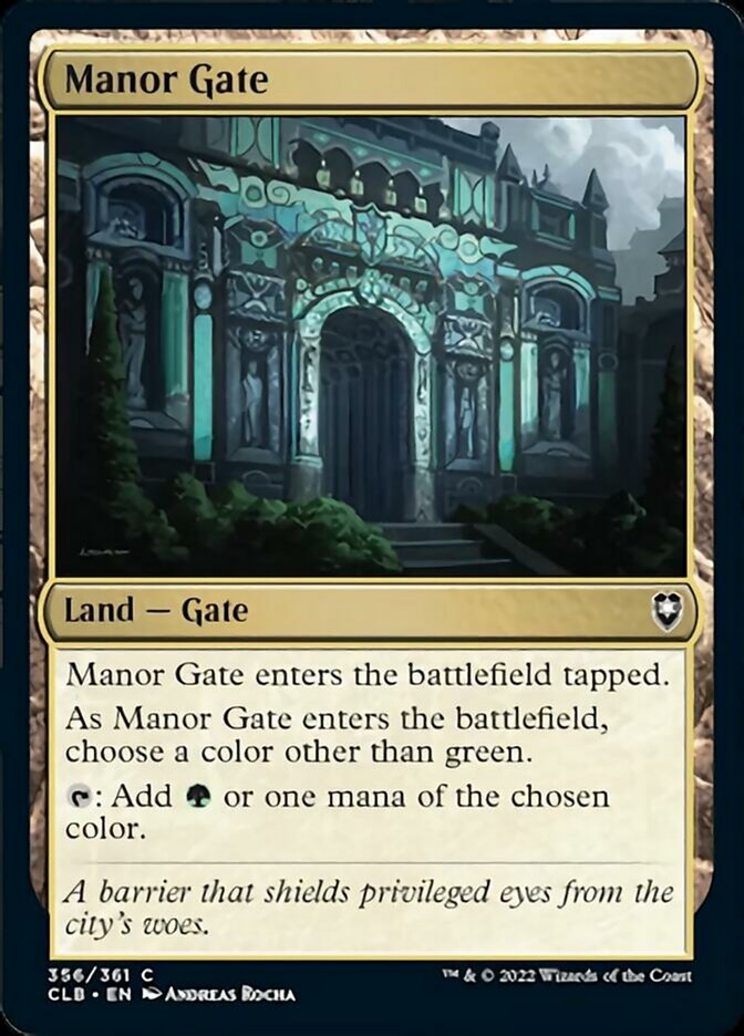 Manor Gate [Commander Legends: Battle for Baldur's Gate] | Galactic Gamez