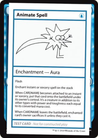 Animate Spell (2021 Edition) [Mystery Booster Playtest Cards] | Galactic Gamez