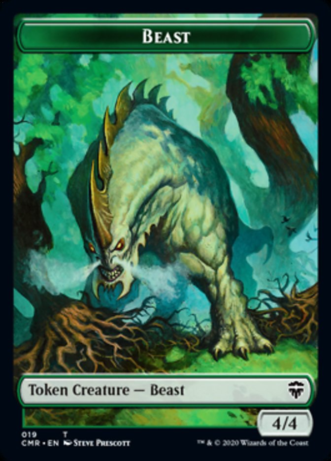 Beast (19) // Elephant Token [Commander Legends Tokens] | Galactic Gamez
