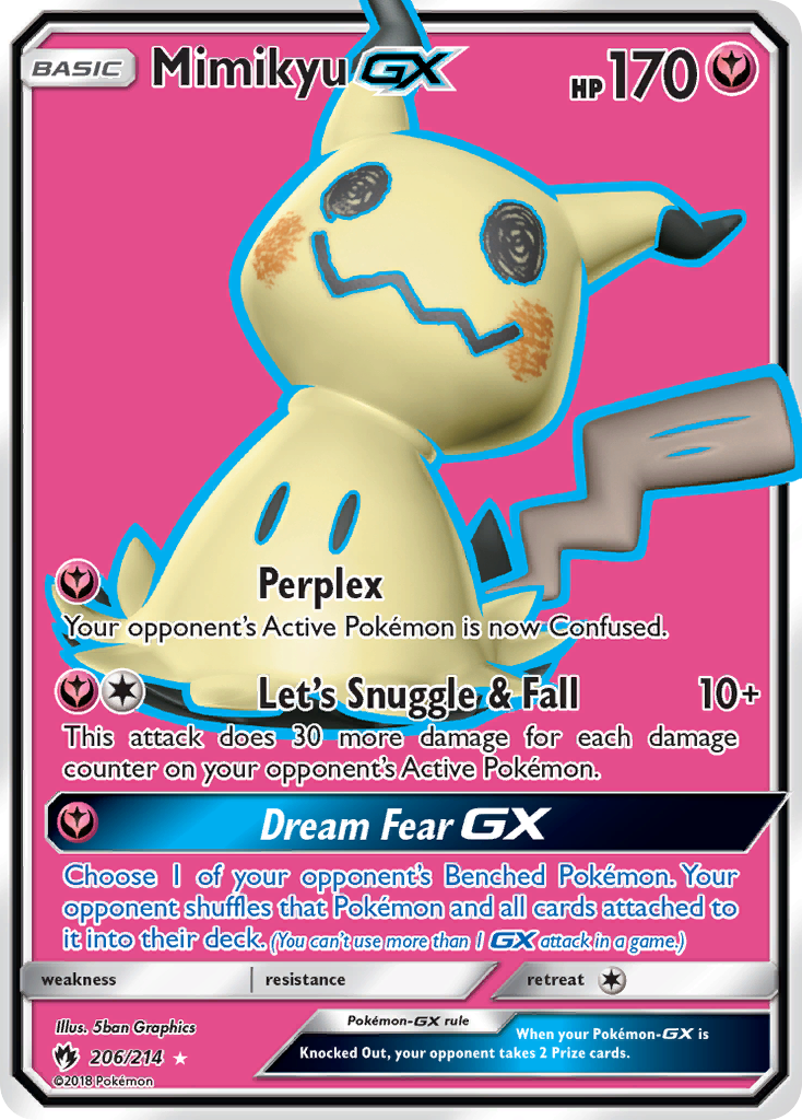 Mimikyu GX (206/214) [Sun & Moon: Lost Thunder] | Galactic Gamez