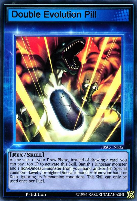 Double Evolution Pill (Skill Card) [SBSC-ENS05] Ultra Rare | Galactic Gamez