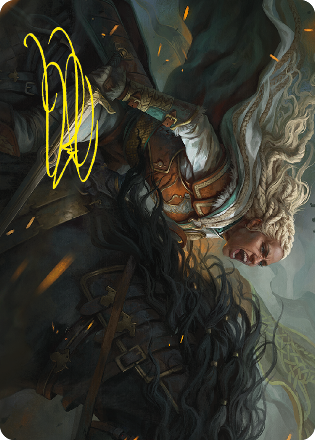 Eowyn, Fearless Knight Art Card (Gold-Stamped Signature) [The Lord of the Rings: Tales of Middle-earth Art Series] | Galactic Gamez