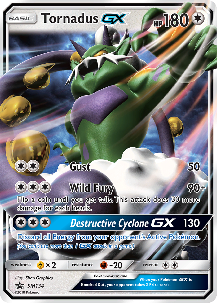 Tornadus GX (SM134) [Sun & Moon: Black Star Promos] | Galactic Gamez