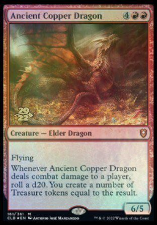Ancient Copper Dragon [Commander Legends: Battle for Baldur's Gate Prerelease Promos] | Galactic Gamez