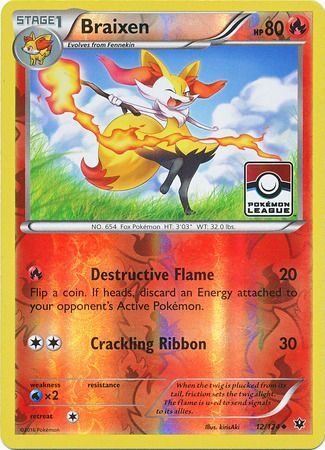 Braixen (12/124) (League Promo) [XY: Fates Collide] | Galactic Gamez