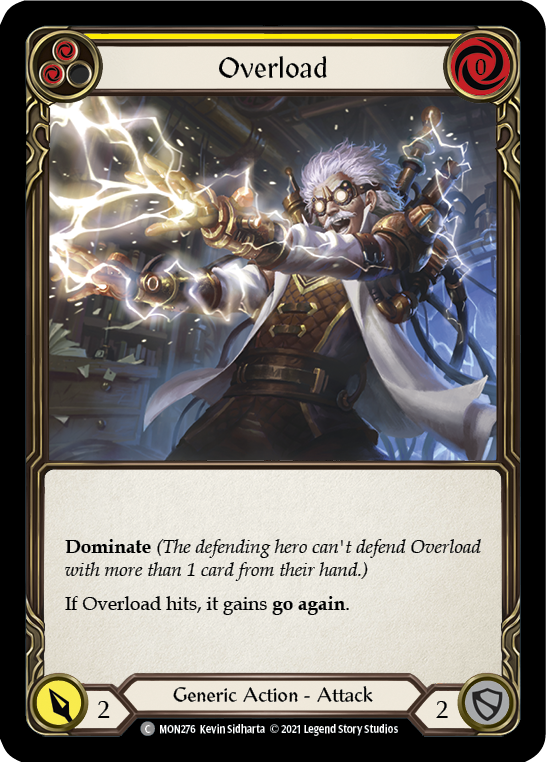Overload (Yellow) [MON276] 1st Edition Normal | Galactic Gamez