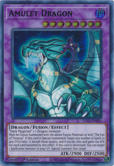 Amulet Dragon (Green) [DLCS-EN005] Ultra Rare | Galactic Gamez