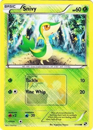 Snivy (1/114) (League Promo) [Black & White: Base Set] | Galactic Gamez