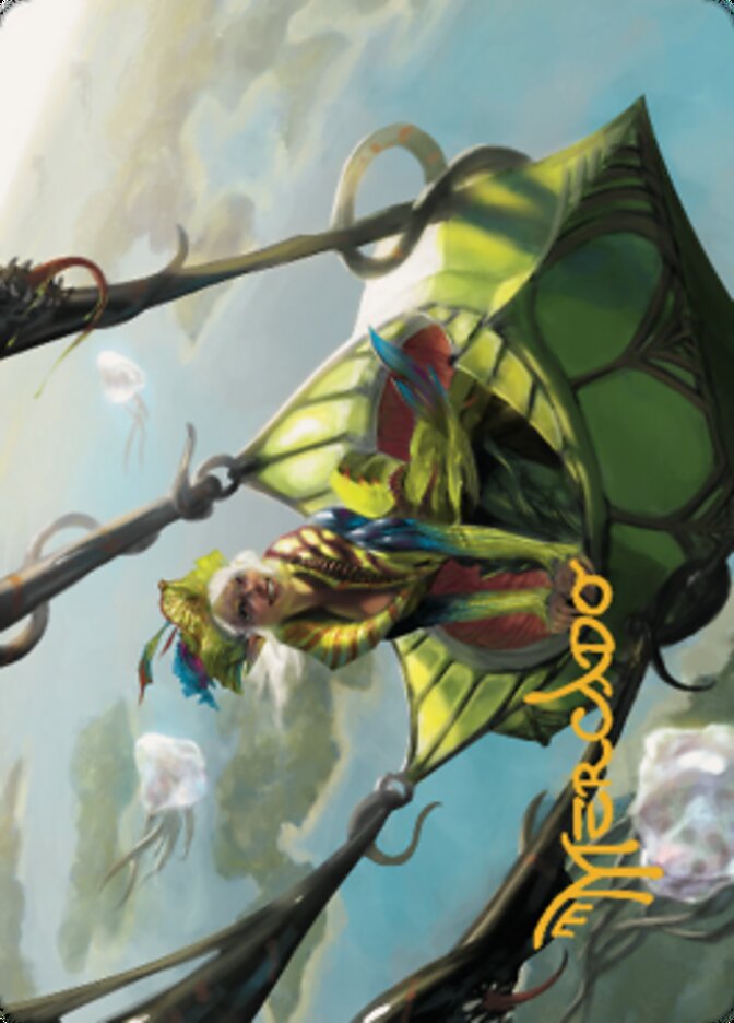 Nael, Avizoa Aeronaut Art Card (Gold-Stamped Signature) [Dominaria United Art Series] | Galactic Gamez