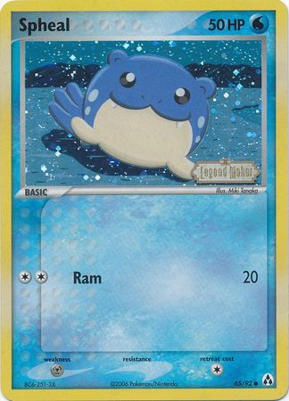 Spheal (65/92) (Stamped) [EX: Legend Maker] | Galactic Gamez