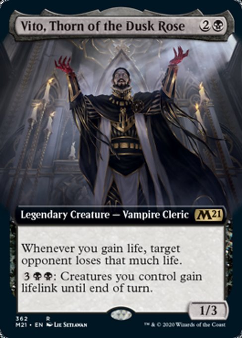 Vito, Thorn of the Dusk Rose (Extended Art) [Core Set 2021] | Galactic Gamez