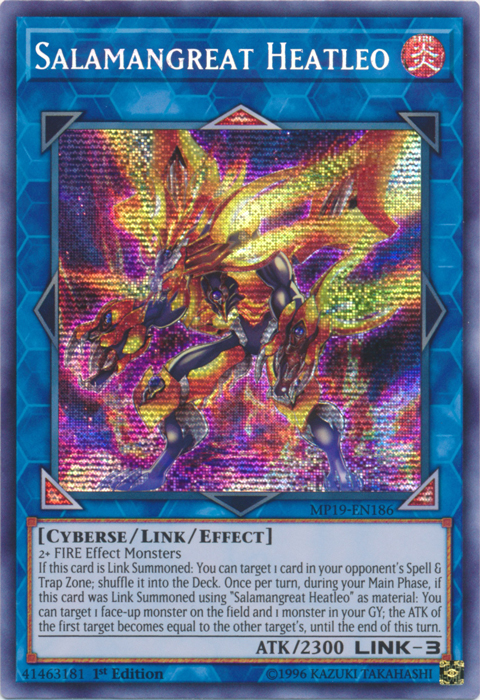 Salamangreat Heatleo [MP19-EN186] Prismatic Secret Rare | Galactic Gamez