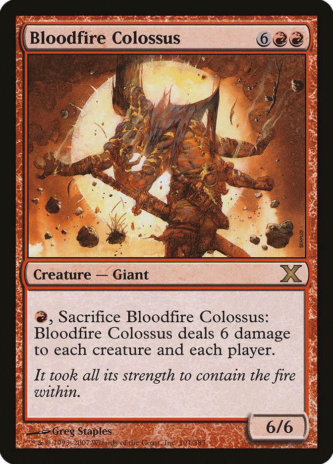 Bloodfire Colossus [Tenth Edition] | Galactic Gamez