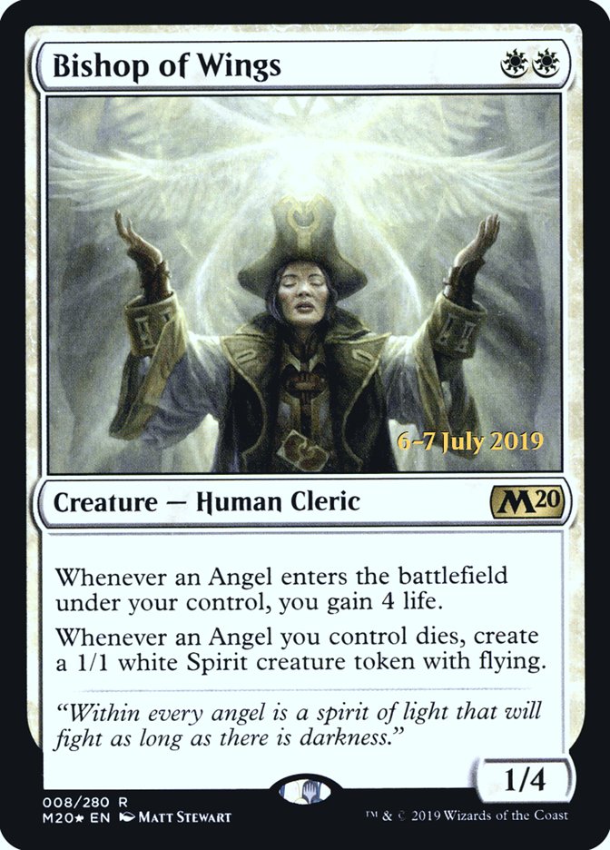 Bishop of Wings  [Core Set 2020 Prerelease Promos] | Galactic Gamez