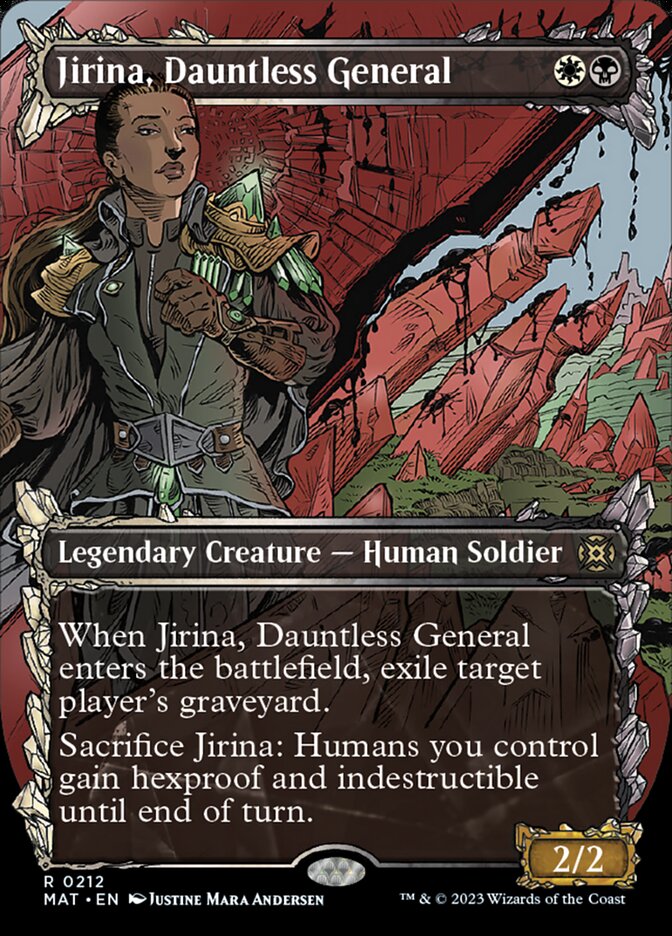 Jirina, Dauntless General (Showcase Halo Foil) [March of the Machine: The Aftermath] | Galactic Gamez