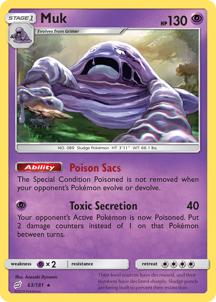 Muk (63/181) [Sun & Moon: Team Up] | Galactic Gamez